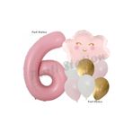 Parti Station Pembe Bulut 6 Yaş Balon Set PSPİNKBULUT-1