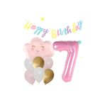 Parti Station Pembe Bulut 7 Yaş Balon Set PSPİNKBULUT