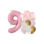 Parti Station Pembe Bulut 9 Yaş Balon Set PSPİNKBULUT-1