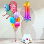 Parti Station Peri Kızı Balon Set Peri Kızı Folyo Balon Set Konsept Doğum Günü Set 1 Yaş Balon