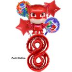Parti Station Pjmasks Baykuş Kız 8 Yaş Konsept Doğum Günü Balon Set Pijamaskeliler Baykuş Kız Tema Parti Balon Set