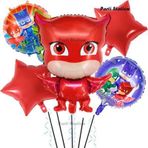 Parti Station Pjmasks Baykuş Kız Konsept Doğum Günü Balon Set Pijamaskeliler Baykuş Kız Tema Parti Balon Set
