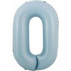 Parti Station Rakam Folyo Balon Bebek Mavisi Mavi 0 Yaş Balon 76 Cm Sayı Balon Uçan Balon Helyum Balon