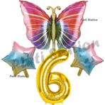 Parti Station Rengarenk Kelebek Konsept 6 Yaş Doğum Günü Balon Set Butterfly Bahar Tema Doğum Günü Balon