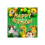 Parti Station Safari Hayvanlar 3 Yaş Folyo Balon Set PSSAFARİBLN1