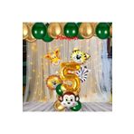 Parti Station Safari Hayvanlar 5 Yaş Balon Set Safari Konsept Helyum Balon Set Safari Doğum Günü Set
