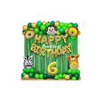 Parti Station Safari Hayvanlar 6 Yaş Folyo Balon Set PSSAFARİBLN1