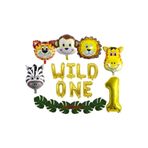 Parti Station Safari Hayvanlar Yaş Balon Set Safari Konsept Helyum Balon Set Safari Doğum Günü Set