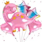 Parti Station Sevimli Dinozor Konsept Pembe Dinozor Balon Set Pink Dinosaur Balloon