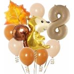 Parti Station Sincap Sonbahar Woodland Orman Hayvanları 8 Yaş Balon Set Woodland Konsept Doğum Günü Set