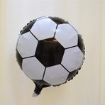 Parti Station Siyah Beyaz Konsept 1 Yaş Doğum Günü Balon Set Siyah Beyaz Futbol Tema Doğum Günü Balon Set