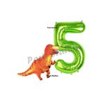 Parti Station T-Rex Dinozor Yeşil 5 Yaş Balon Set PSDİNOZOR-2