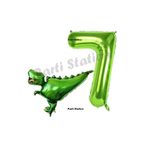 Parti Station T-Rex Dinozor Yeşil 7 Yaş Balon Set PSDİNOZOR-1
