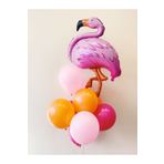Parti Station Tropikal Konsept Flamingo Balon Set Flamingo Balon Buketi Doğum Günü Balon Set