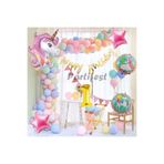 Parti Station Unicorn 1 Yaş Doğum Günü Balon Set PSUNCORNSET