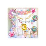 Parti Station Unicorn 3 Yaş Doğum Günü Balon Set PSUNCORNSET