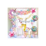 Parti Station Unicorn 7 Yaş Doğum Günü Balon Set PSUNCORNSET