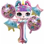 Parti Station Unicorn Lol Bebek Konsept 1 Yaş Balon Doğum Günü Set Yaş Balon Set