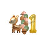 Parti Station Woodland Geyik Gold 1 Yaş Balon Set PSCEYL-1