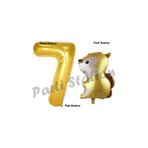 Parti Station Woodland Sincap Gold 7 Yaş Doğum Günü Balon Set PSSNCAP-3