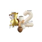 Parti Station Woodland Sincap Krem 2 Yaş Doğum Günü Balon Set PSSNCAP-2
