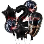 Parti Station Zehirli Öfke Venom 2 Yaş Doğum Günü Balon Set Venom Tema Doğum Günü Parti Balon Set