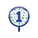 Parti Sürprizi 1 Yaş Erkek Teması Folyo Balon 1 Adet