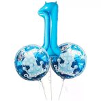 Parti Sürprizi 1 Yaş Mavi Folyo Balon Set