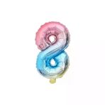 Parti Sürprizi 8 Rakam Gökkuşağı Folyo Balon