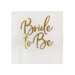 Parti Sürprizi Bekarlığa Veda Bride To Be Gold Varak Peçete 16 Adet