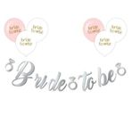 Parti Sürprizi Bride To Be Gümüş Balonlu Set