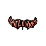Parti Sürprizi Cadılar Bayramı Yarasa Şekilli Halloween Yazılı Folyo Balon