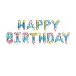 Parti Sürprizi Gökkuşağı Happy Birthday Folyo Balon