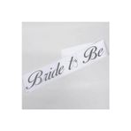 Parti Sürprizi Gümüş Bride To Be Yazılı Saten Kumaş