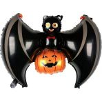 Parti Sürprizi Halloween Cadılar Bayramı Yarasa Şekilli Folyo Balon