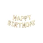 Parti Sürprizi Happy Birthday Krem Harf Folyo Balon Set