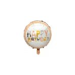 Parti Sürprizi Happy Birthday Puanlı Folyo Balon 1 Adet