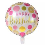 Parti Sürprizi Happy Birthday Puanlı Folyo Balon