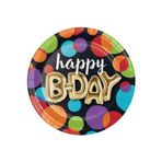 parti sürprizi Işıltılı Balonlar Happy Birthday Tabak 8 Adet
