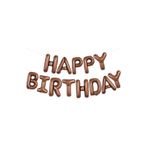 Parti Sürprizi Karamel Çikolata Happy Birthday Harf Folyo Balon Set