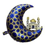 Parti Sürprizi Mavi Cami Ve Hilal Şekilli Folyo Balon