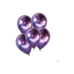 Parti Sürprizi Mirror Krom Mor 6 Lı Latex Balon