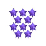 Parti Sürprizi Mor Mini Shape Yıldız Folyo Balon 6 Adet