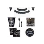 Parti Sürprizi Pırıltılı Happy Bırthday Parti Seti 8 Kişilik