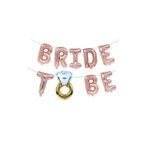 Parti Sürprizi Rose gold Bride To Be Yüzüklü Folyo Balon Set