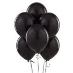 Parti Sürprizi Siyah Latex Balon 10 Adet