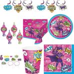 Parti Sürprizi Superhero Girl Power Parti Seti 8 Kişilik