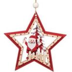 Parti Sürprizi Yılbaşı Ağacı Noel Baba Yıldız Dekor Süs 11 cm 1 Adet