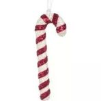 Parti Sürprizi Yılbaşı Çam Ağacı Parıltılı Baston Süs 12 Cm 1 Adet