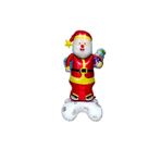 Parti Sürprizi Yılbaşı Partisi Hediye Paketli Noel Baba Folyo Balon 156 cm 1 Adet